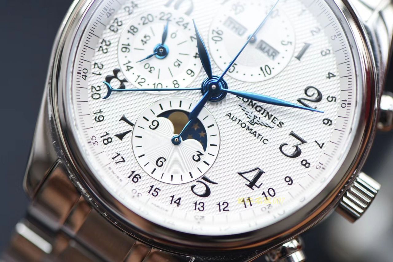 【视频评测YL工厂超A1:1精高仿手表】浪琴名匠专柜最新款 L2.773.4.78.6月相男表（自动锤L678.2刻字） / L060