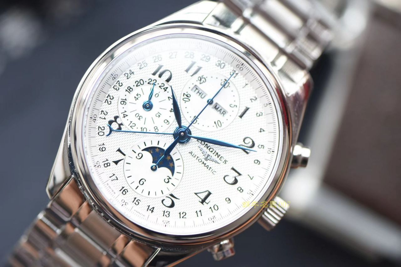 【视频评测YL工厂超A1:1精高仿手表】浪琴名匠专柜最新款 L2.773.4.78.6月相男表（自动锤L678.2刻字） / L060