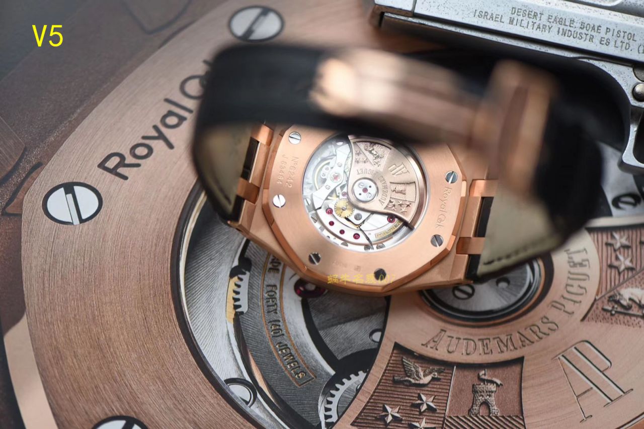 【JF厂1:1复刻高仿手表】爱彼皇家橡树系列15400OR.OO.D002CR.01腕表《真皮表带款》 / AP015