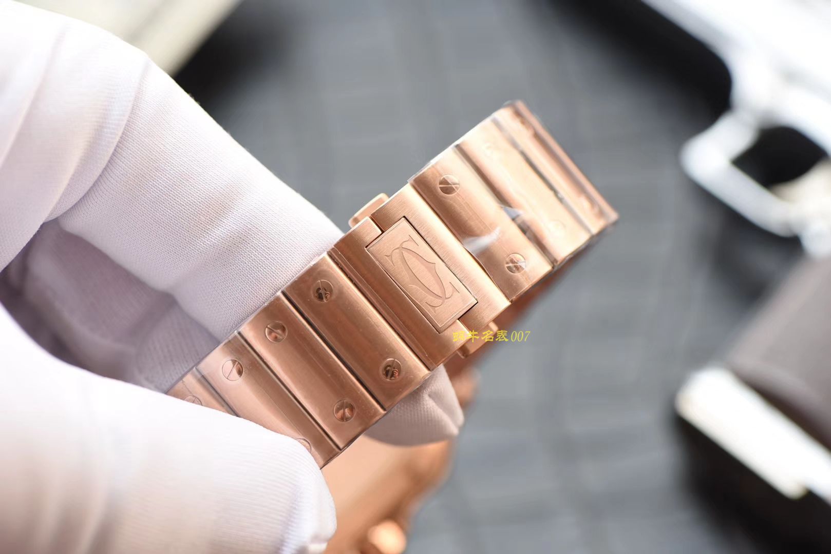 卡地亚山度士系列WGSA0007（大号）腕表【KOR一比一高精仿手表】 / K196