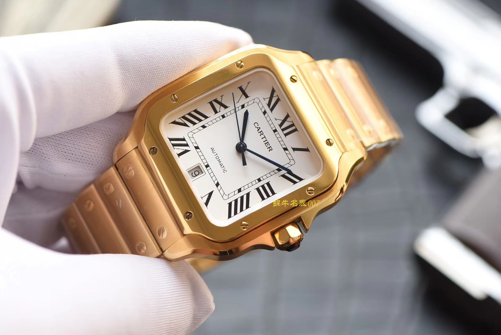 卡地亚山度士系列WGSA0009（大号）腕表【KOR一比一复刻高仿手表】 / K195
