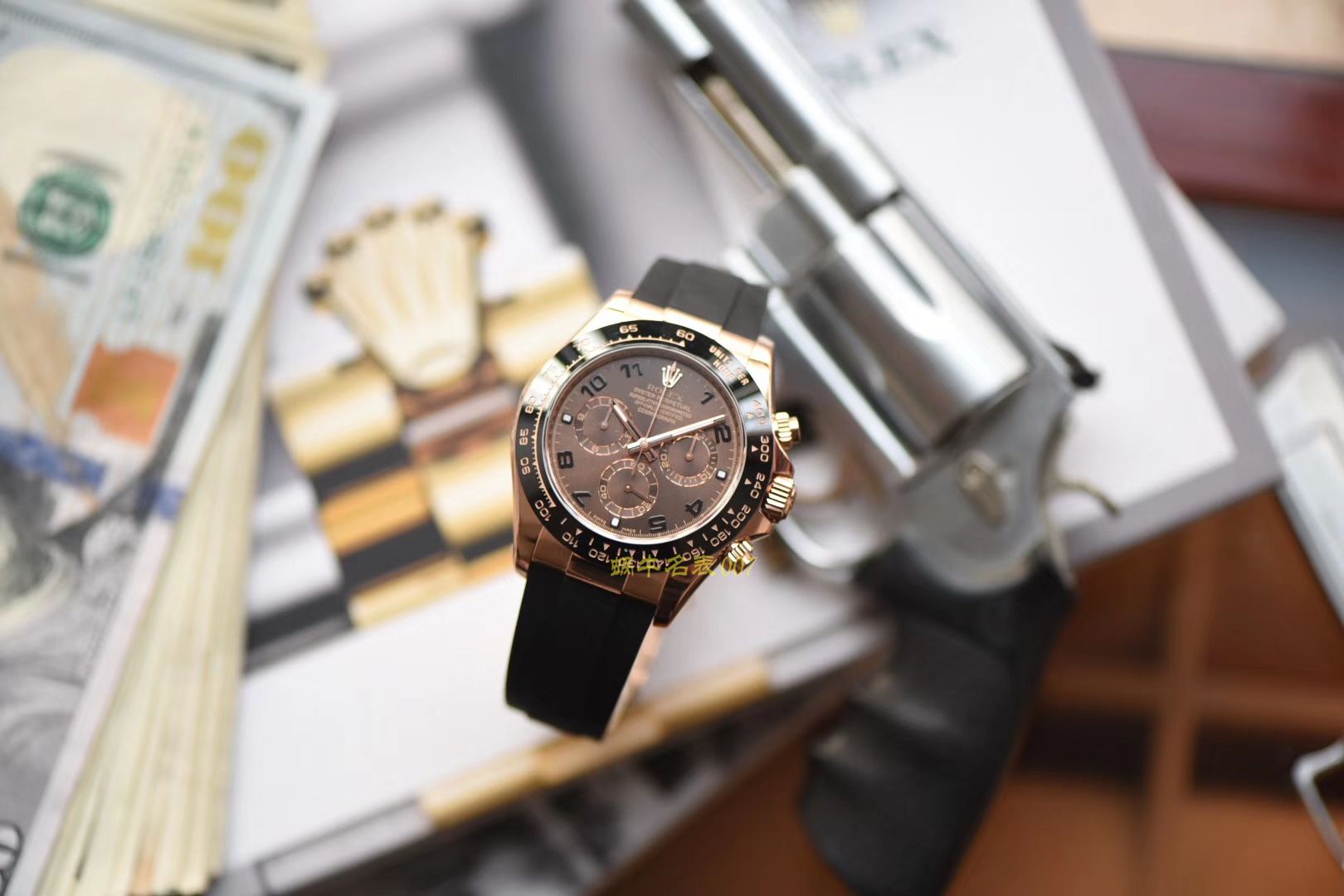 【AR一比一超A高仿手表】劳力士ROLEX宇宙计型迪通拿系列116515LN-L(FC) 咖啡面腕表 / R200