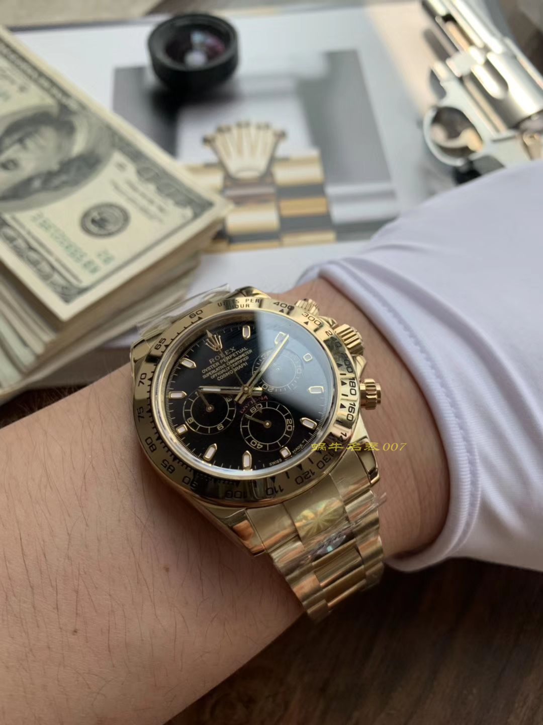 劳力士宇宙计型迪通拿系列116508黑盘腕表【AR高精仿劳力士手表】 / R289