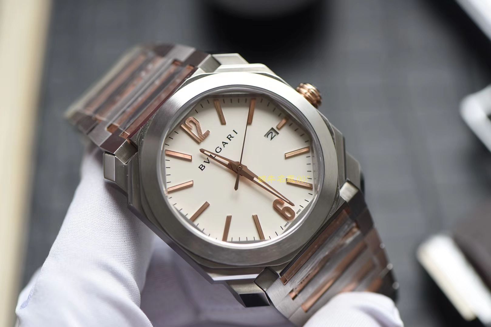 宝格丽OCTO系列102118 BGO38WSPGD腕表【台湾厂一比一复刻高仿手表】 / BG023