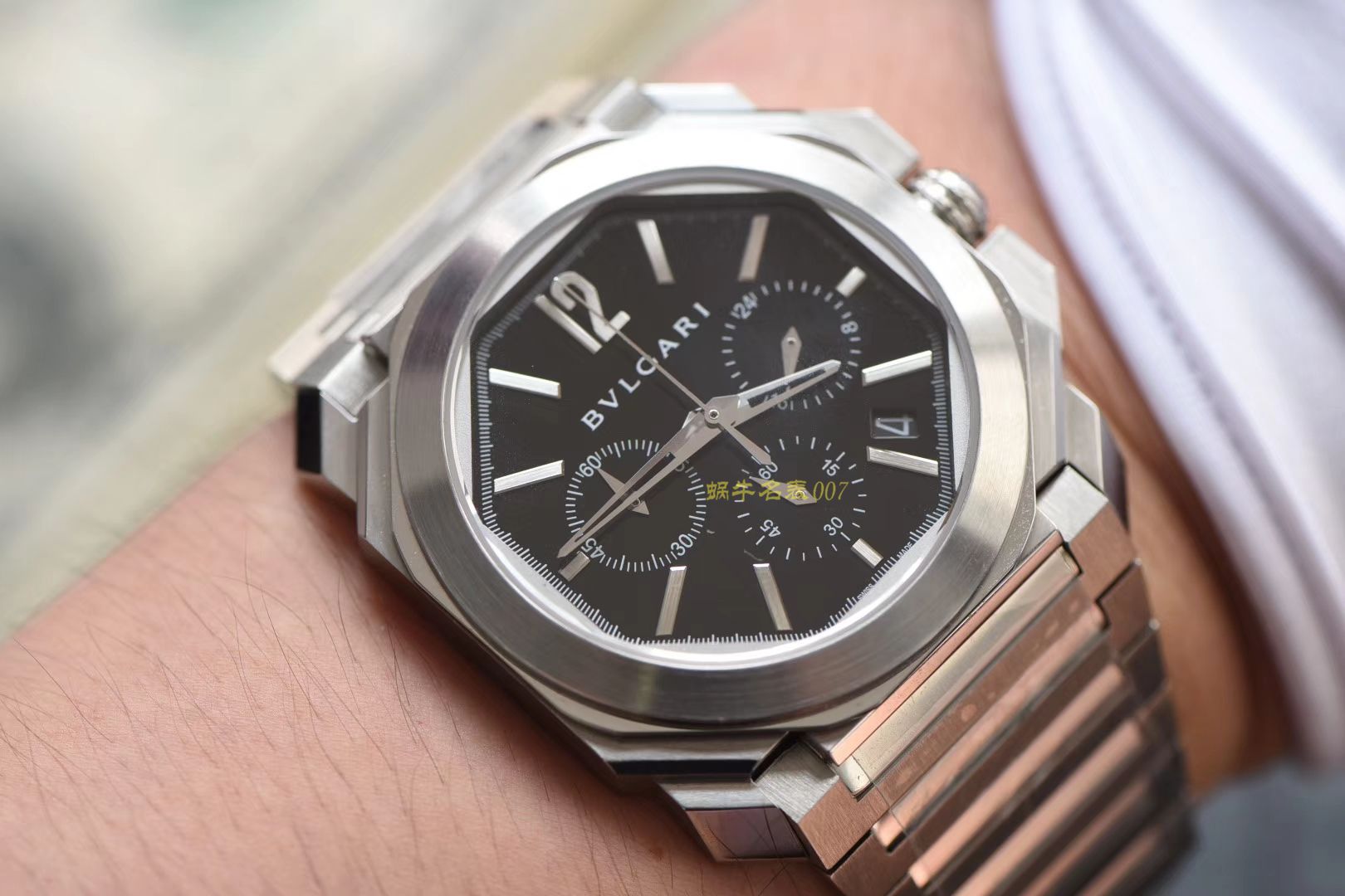 宝格丽OCTO系列102116 BGO41BSSDCH腕表【台湾厂一比一精高仿手表】 / BG028