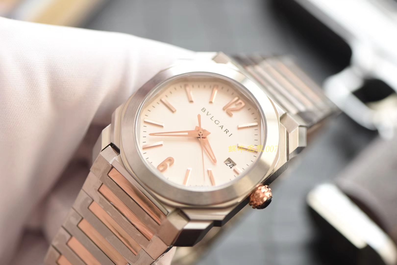 宝格丽OCTO系列102118 BGO38WSPGD腕表【台湾厂一比一复刻高仿手表】 / BG023