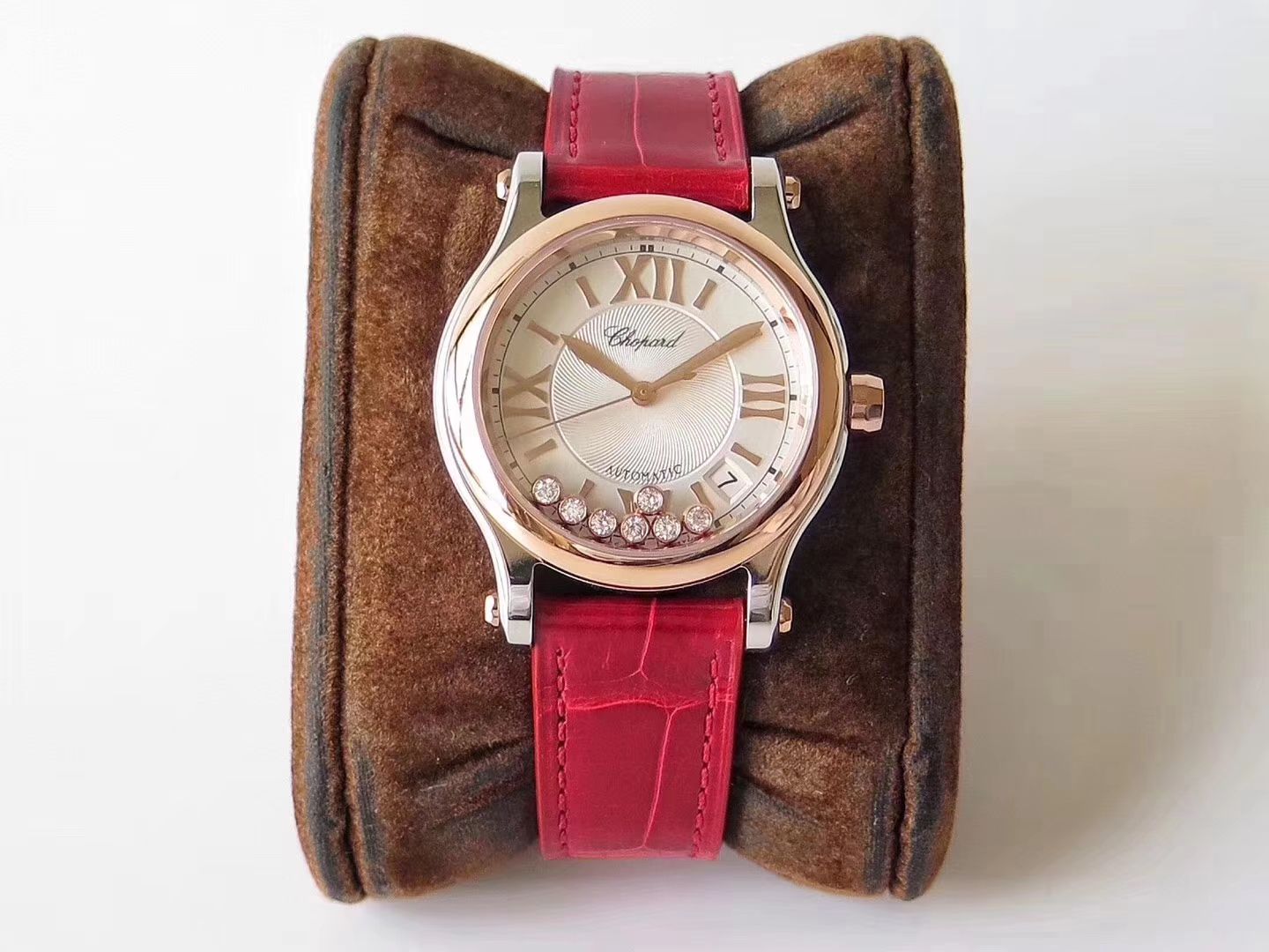 萧邦 HAPPY SPORT MEDIUM AUTOMATIC系列 278559-3001 顶级复刻高仿女士手表 / XB015