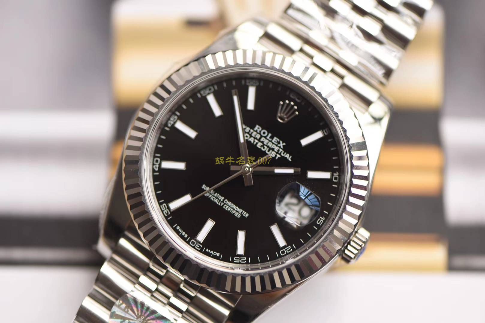 【AR一比一超A高精仿手表】劳力士日志型系列116334-黑盘腕表 / R257