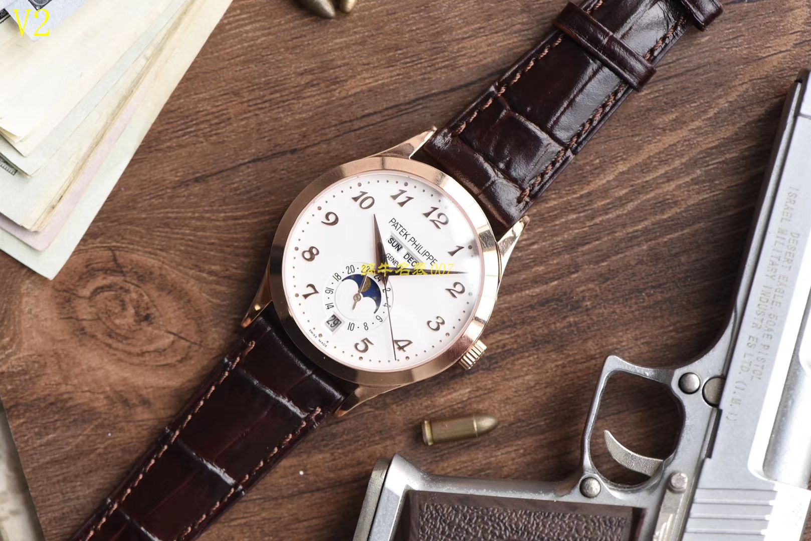 【台湾厂一比一超A高仿手表】百达翡丽复杂功能计时系列5396R-012月相腕表 / BD208