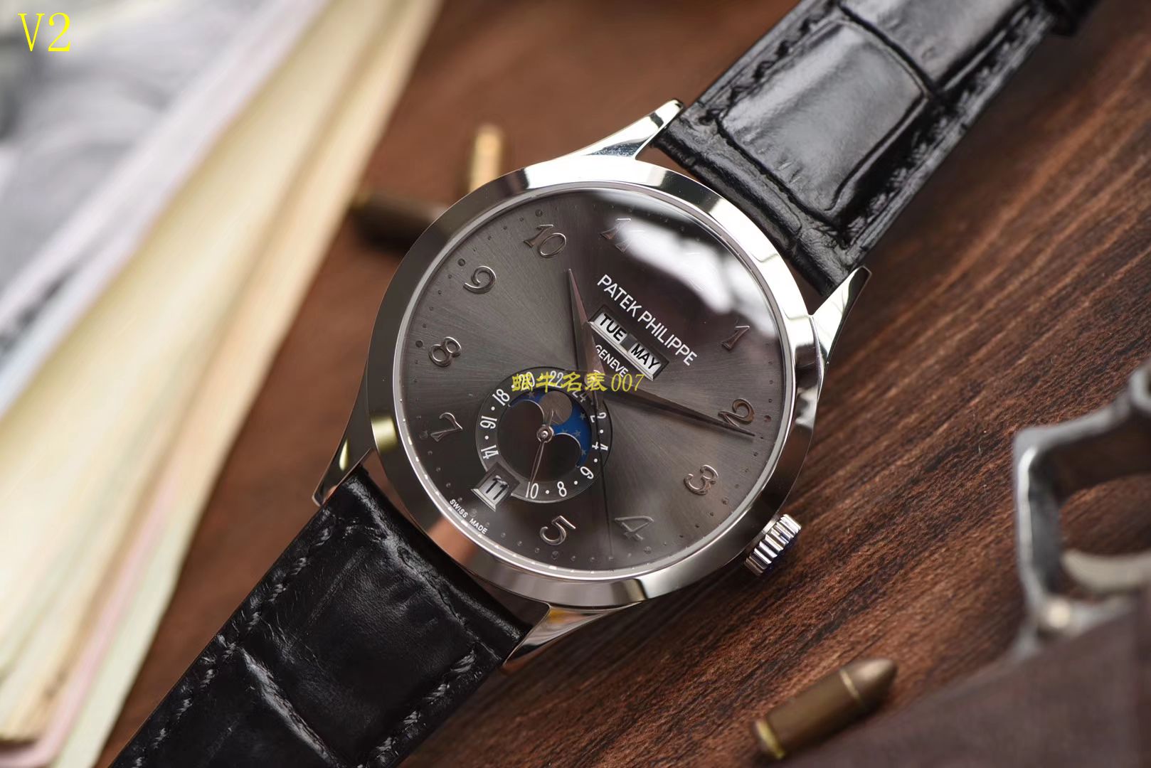 【台湾厂一比一高精仿手表】百达翡丽复杂功能计时系列5396G-014腕表 / BD175