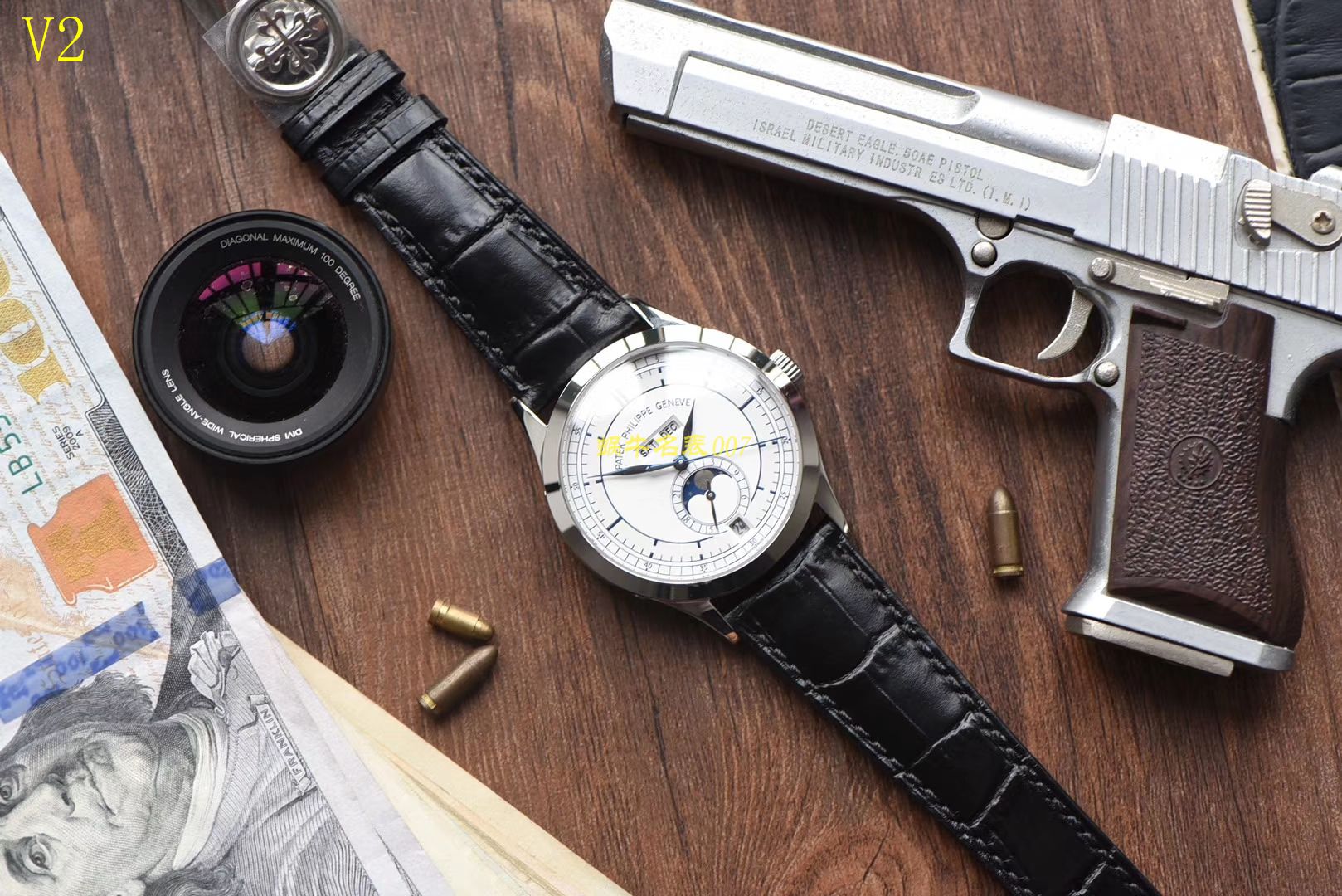 【台湾厂一比一超A精高仿手表】百达翡丽复杂功能计时系列5396G 白金男表 / BD168