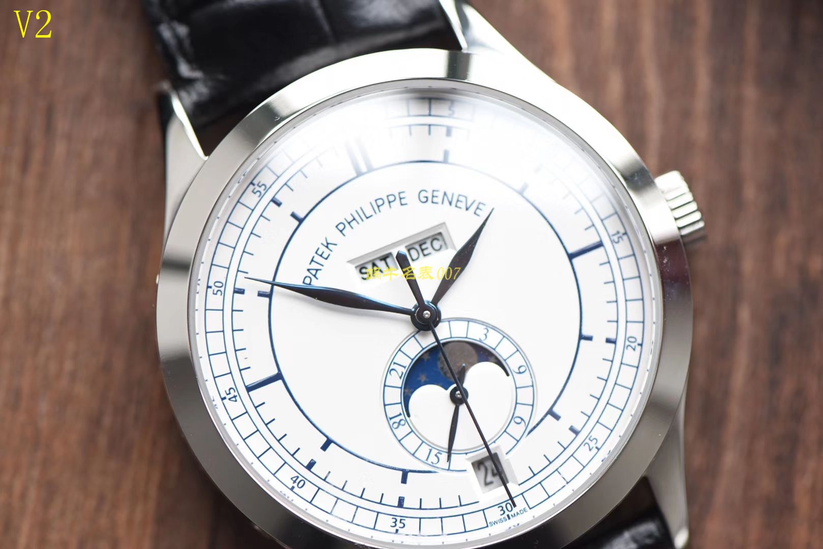 【台湾厂一比一超A精高仿手表】百达翡丽复杂功能计时系列5396G 白金男表 / BD168
