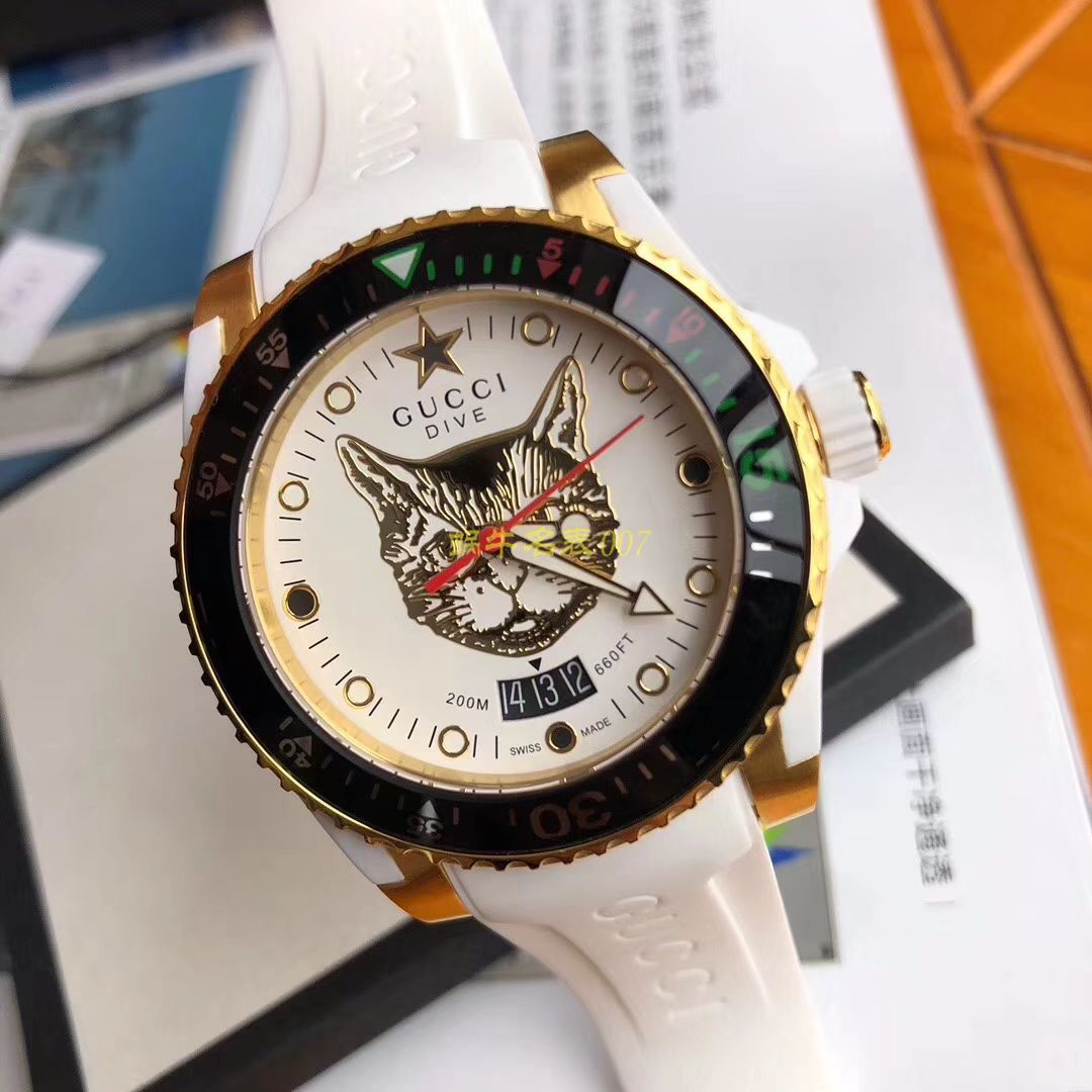 最新款虎头款男女都可以 原单Gucci古驰新款中性潜水表 / GUCCIAB11