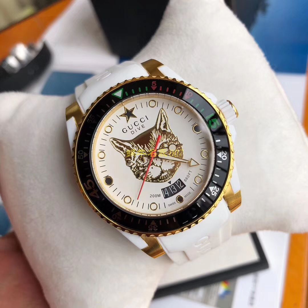 最新款虎头款男女都可以 原单Gucci古驰新款中性潜水表 / GUCCIAB11