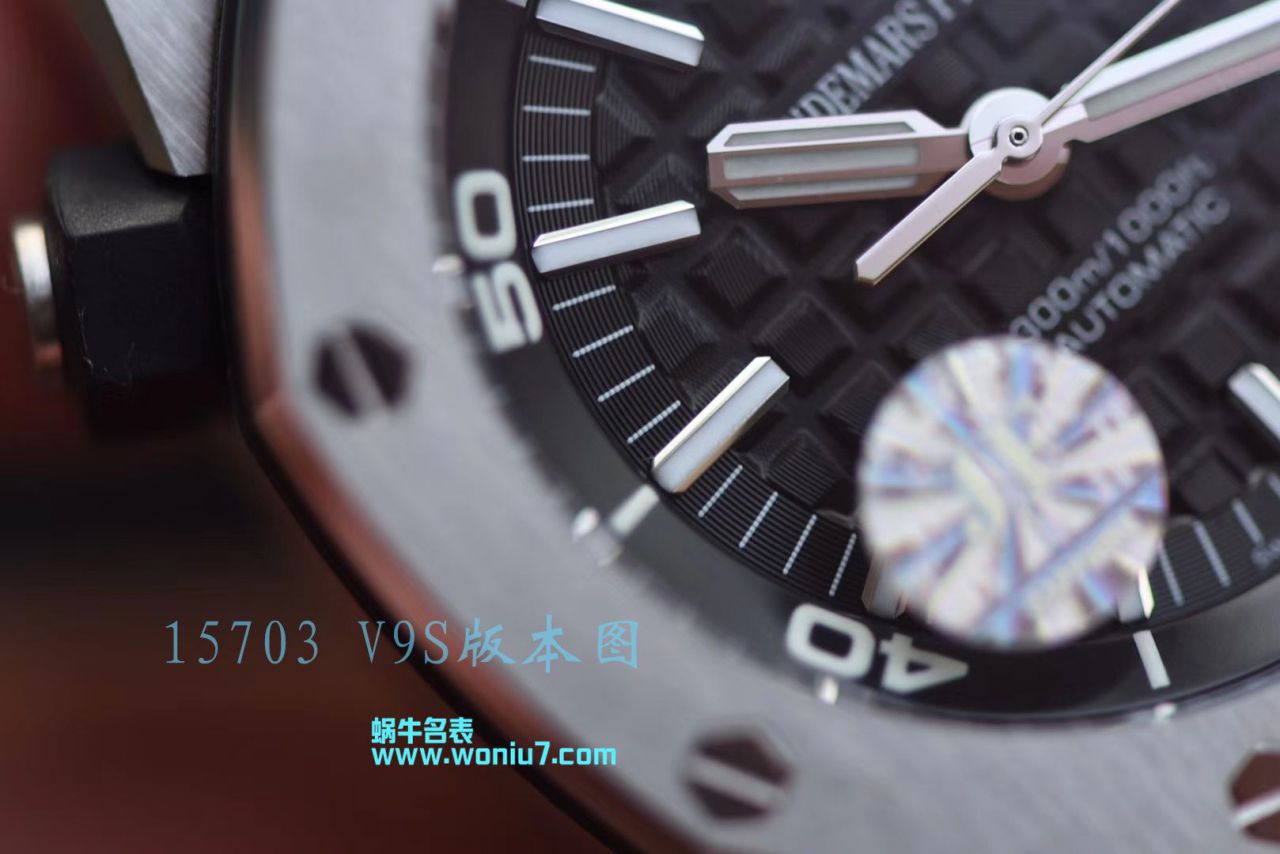 【JF一比一超A高仿】视频评测爱彼皇家橡树离岸型系列15703ST.OO.A002CA.01腕表，全新V9S超强版正式闪亮登场 / AP156