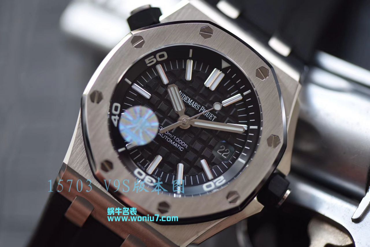【JF一比一超A高仿】视频评测爱彼皇家橡树离岸型系列15703ST.OO.A002CA.01腕表，全新V9S超强版正式闪亮登场 / AP156