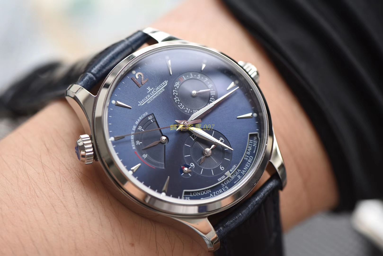 TWA 一比一高仿手表 V2版本积家地理学家大师系列 Q1428421，Q1422421全新升级 多功能腕表  / JJ129