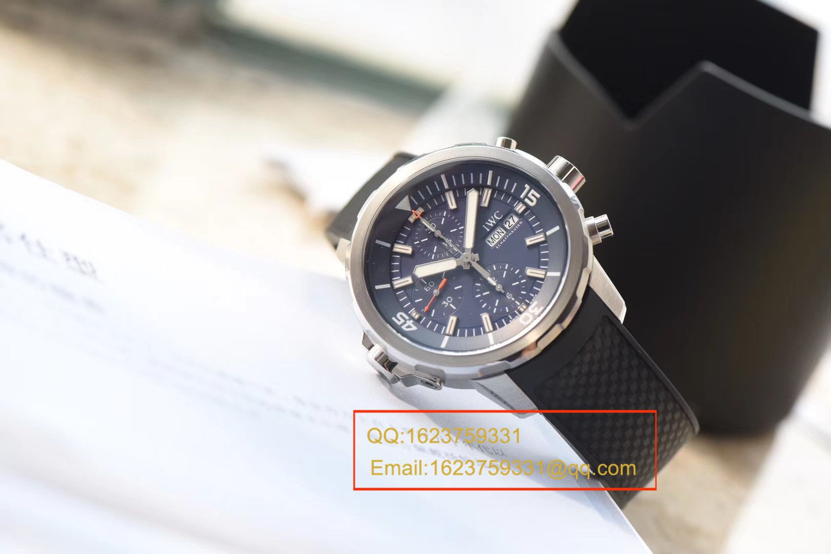 视频评测IWC万国表海洋时计系列IW376805腕表一比一个精仿手表【万国海洋计时系列 雅克-伊夫 库斯托探险之旅特别版】 / WGBD307MM