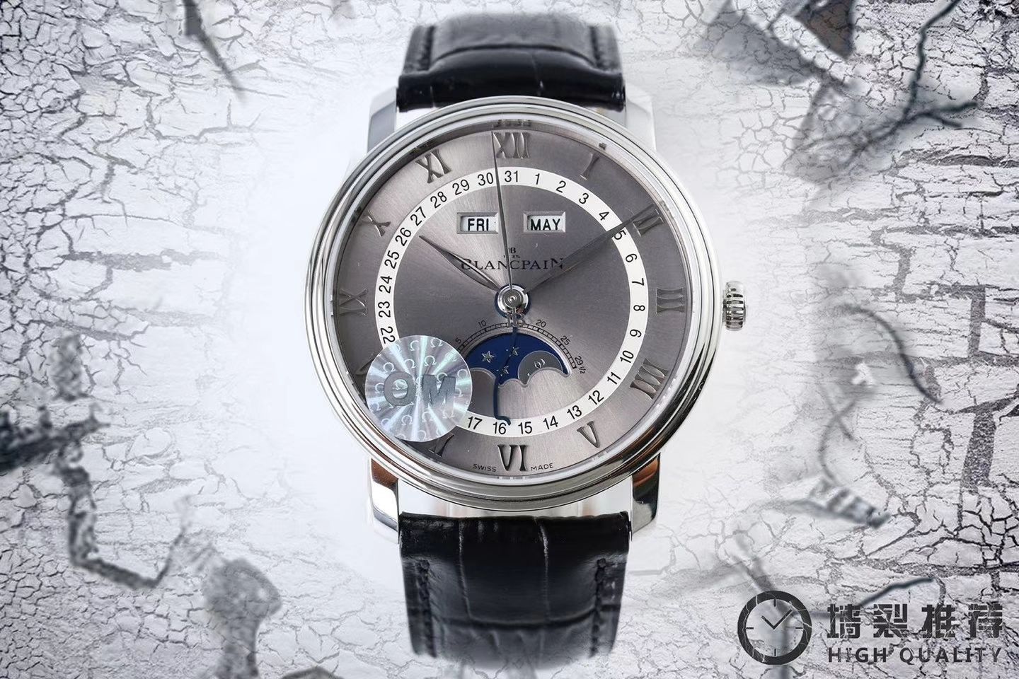 视频评测宝珀经典系列6654-1127-55B腕表OM一比一高精仿手表 / BP022MM