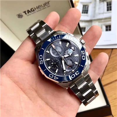 视频评测泰格豪雅竞潜系列原单计时机械表泰格豪雅竞潜系列CAY211B.BA0927，CAY211A.BA0927腕表