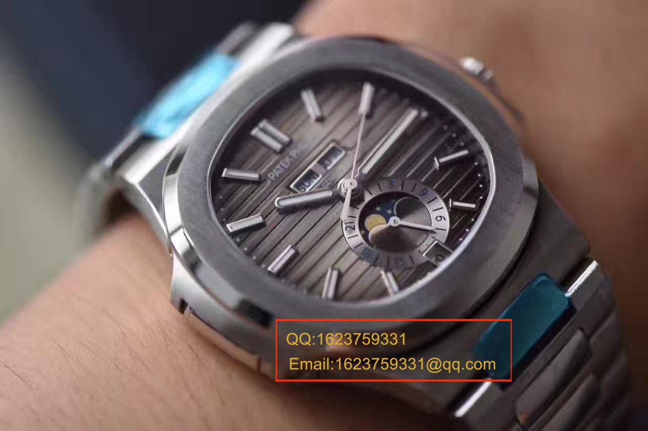 视频评测百达翡丽Nautilus运动系列5726/1A-001腕表【KM一比一超A高仿鹦鹉螺V2版本】 / BD200MM