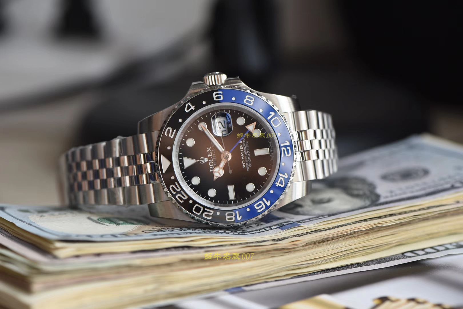 【视频讲解】劳力士格林尼治型II系列m126710blnr-0002腕表【DJ一比一复刻最新升级克隆高仿3186机芯劳力士格林尼治型I二代黑篮圈】 / R300