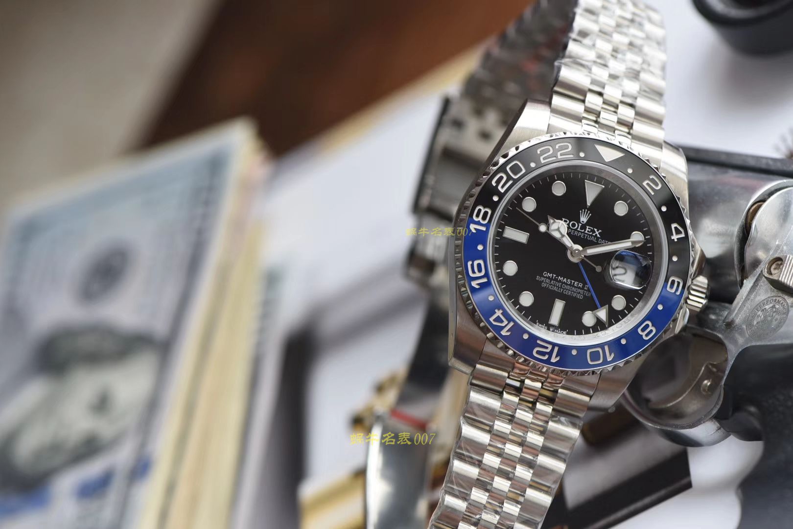 【视频讲解】劳力士格林尼治型II系列m126710blnr-0002腕表【DJ一比一复刻最新升级克隆高仿3186机芯劳力士格林尼治型I二代黑篮圈】 / R300