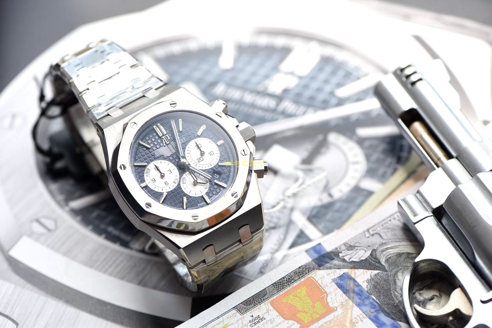 视频评测爱彼皇家橡树系列26331ST.OO.1220ST.01腕表一比一高仿手表【OM厂皇家橡树计时】 / AP158