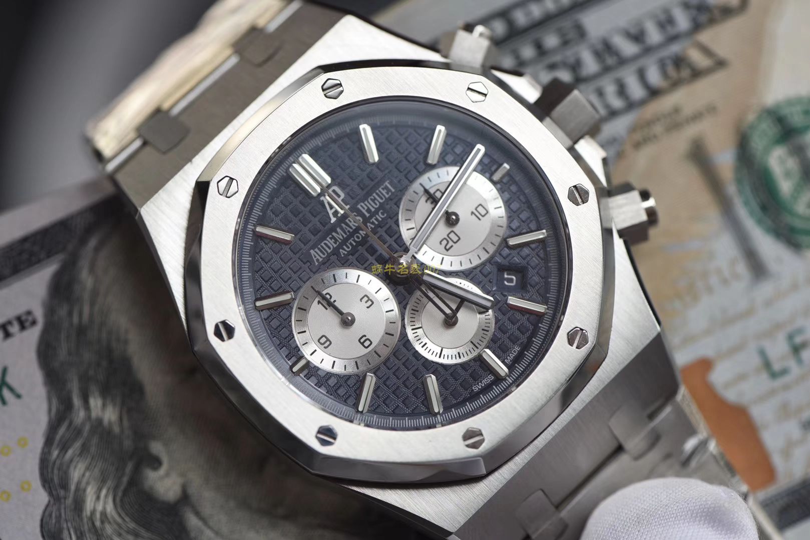 视频评测爱彼皇家橡树系列26331ST.OO.1220ST.01腕表一比一高仿手表【OM厂皇家橡树计时】 / AP158