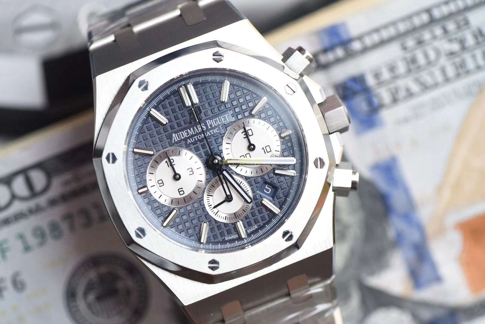 视频评测爱彼皇家橡树系列26331ST.OO.1220ST.01腕表一比一高仿手表【OM厂皇家橡树计时】 / AP158