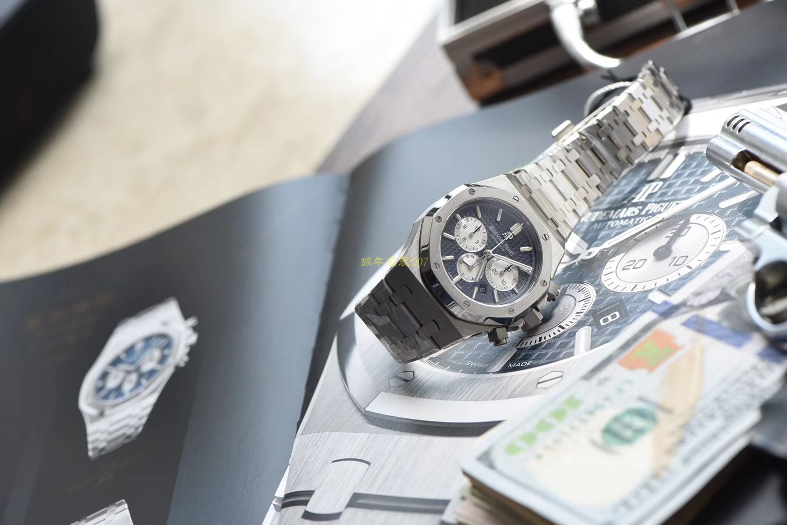 视频评测爱彼皇家橡树系列26331ST.OO.1220ST.01腕表一比一高仿手表【OM厂皇家橡树计时】 / AP158