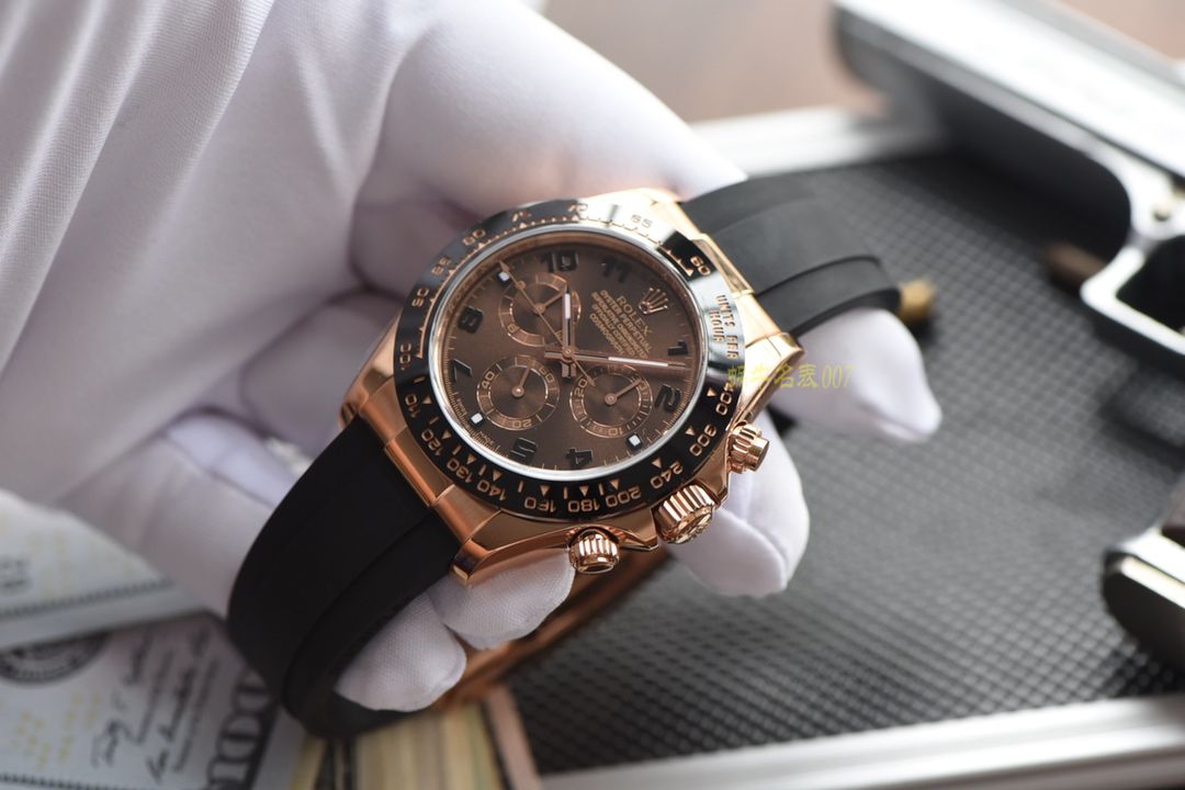【AR一比一超A高仿手表】劳力士ROLEX宇宙计型迪通拿系列116515LN-L(FC) 咖啡面腕表 / R200