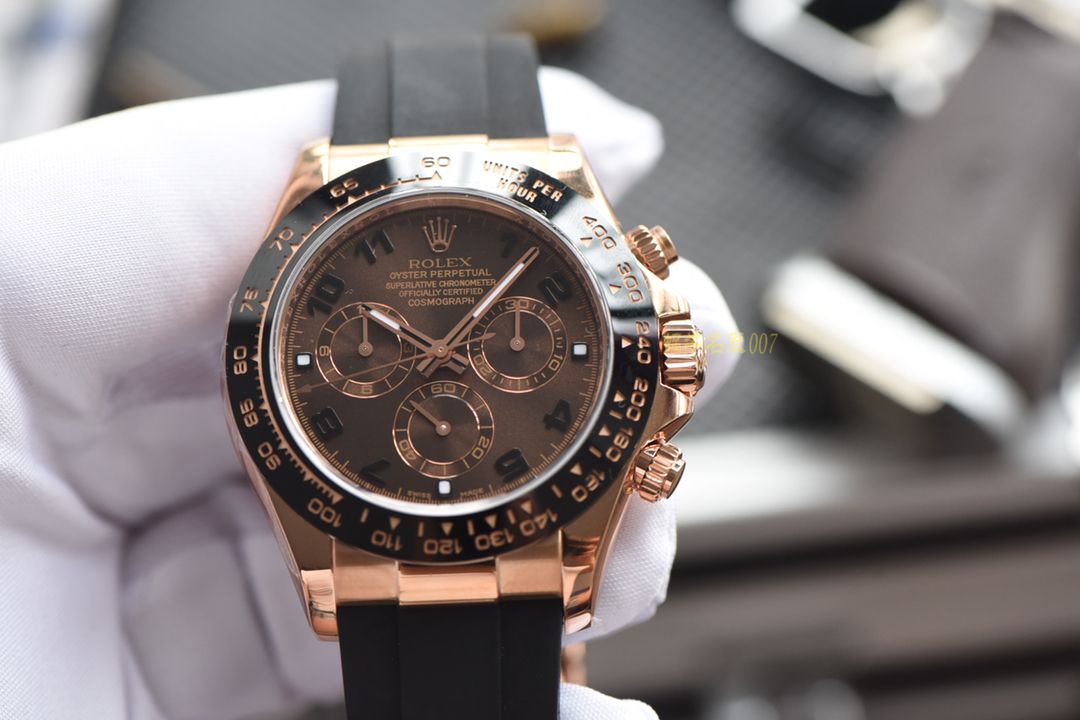【AR一比一超A高仿手表】劳力士ROLEX宇宙计型迪通拿系列116515LN-L(FC) 咖啡面腕表 / R200