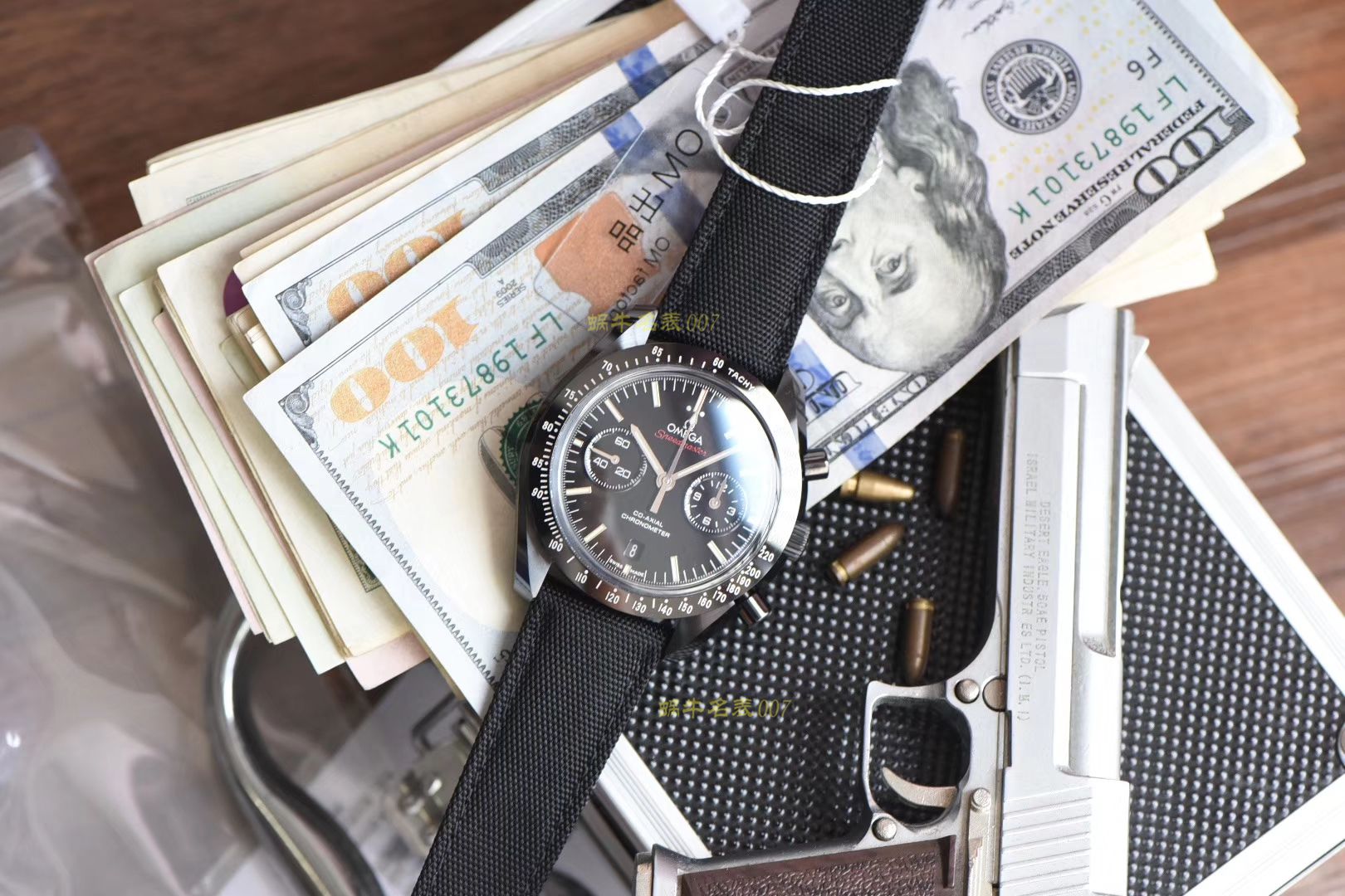 【视频评测OM厂一比一超A精高仿复刻手表】欧米茄超霸系列311.92.44.51.01.003腕表(欧米茄月之暗面) / M362