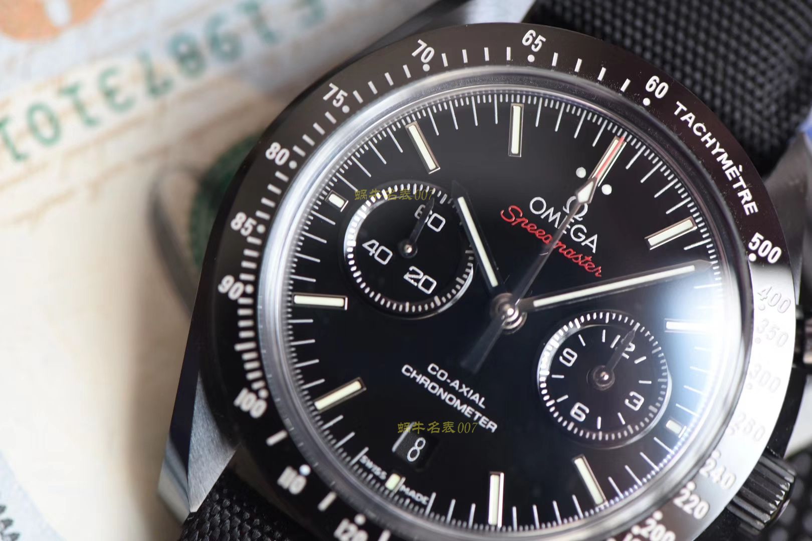 【视频评测OM厂一比一超A精高仿复刻手表】欧米茄超霸系列311.92.44.51.01.003腕表(欧米茄月之暗面) / M362