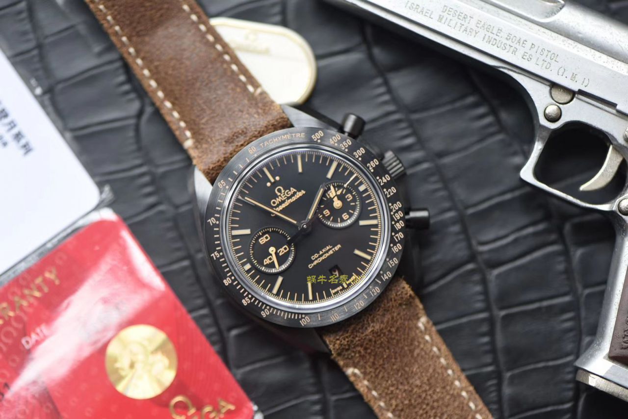 【视频评测OM厂一比一超A精高仿复刻手表】欧米茄超霸系列311.92.44.51.01.003腕表(欧米茄月之暗面) / M362