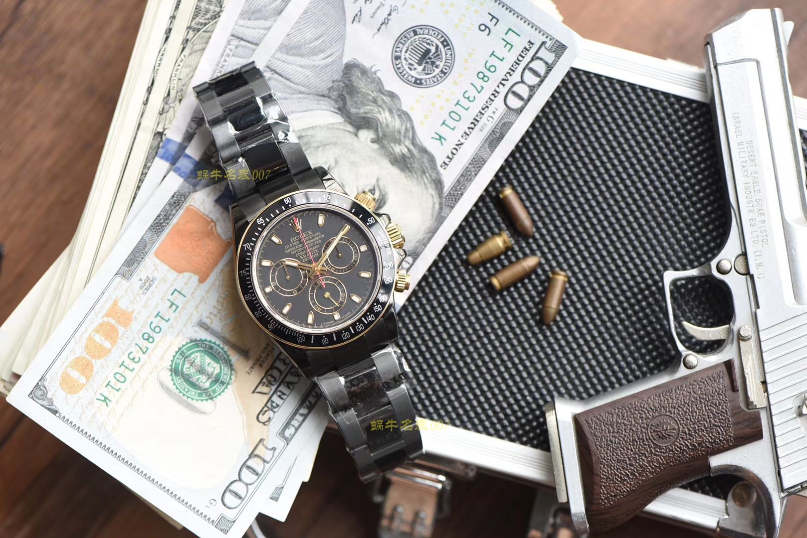 劳力士迪通拿全黑限量版 彩面按键，透底设计‼️极其特别 / R302