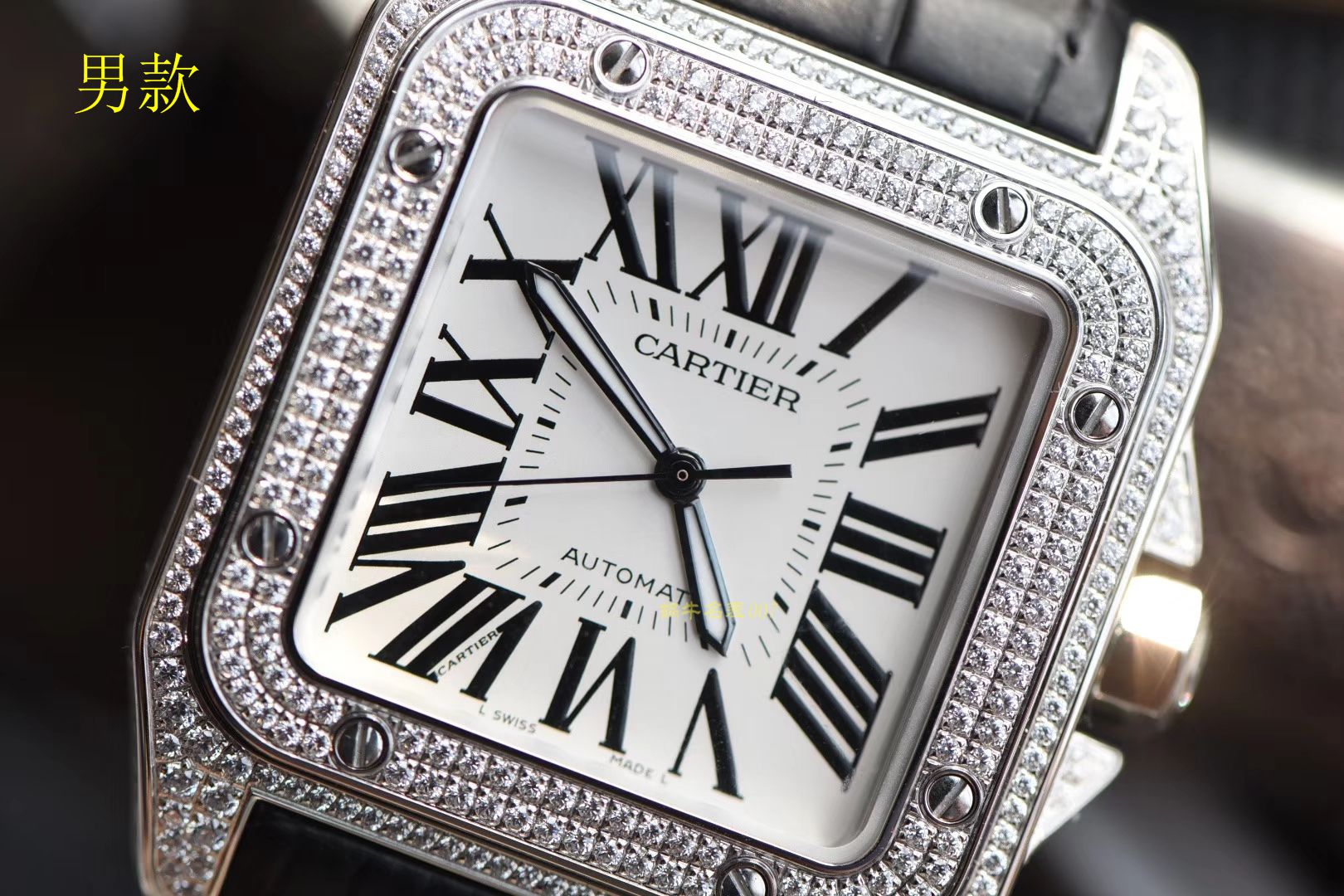 【独家视频测评】HBBV6厂卡地亚100周年款山度士系列满钻33 毫米女表 / 42毫男表 / KCE066