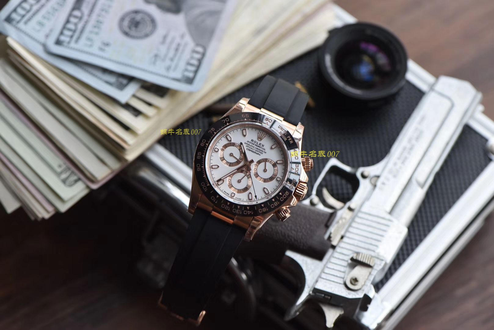 【视频评测N厂超级胶带款4130迪通拿】一比一复刻高仿Rolex劳力士宇宙计型迪通拿系列M116515ln-0019腕表 / R306