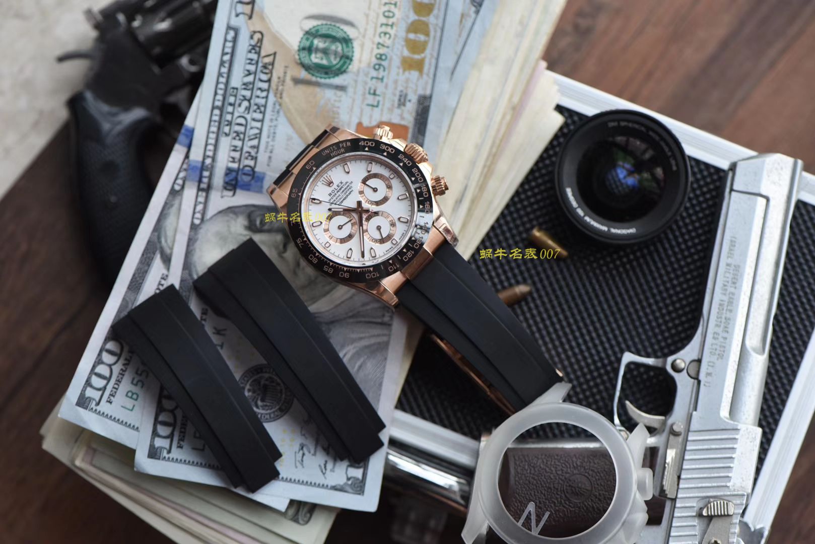 【视频评测N厂超级胶带款4130迪通拿】一比一复刻高仿Rolex劳力士宇宙计型迪通拿系列M116515ln-0019腕表 / R306