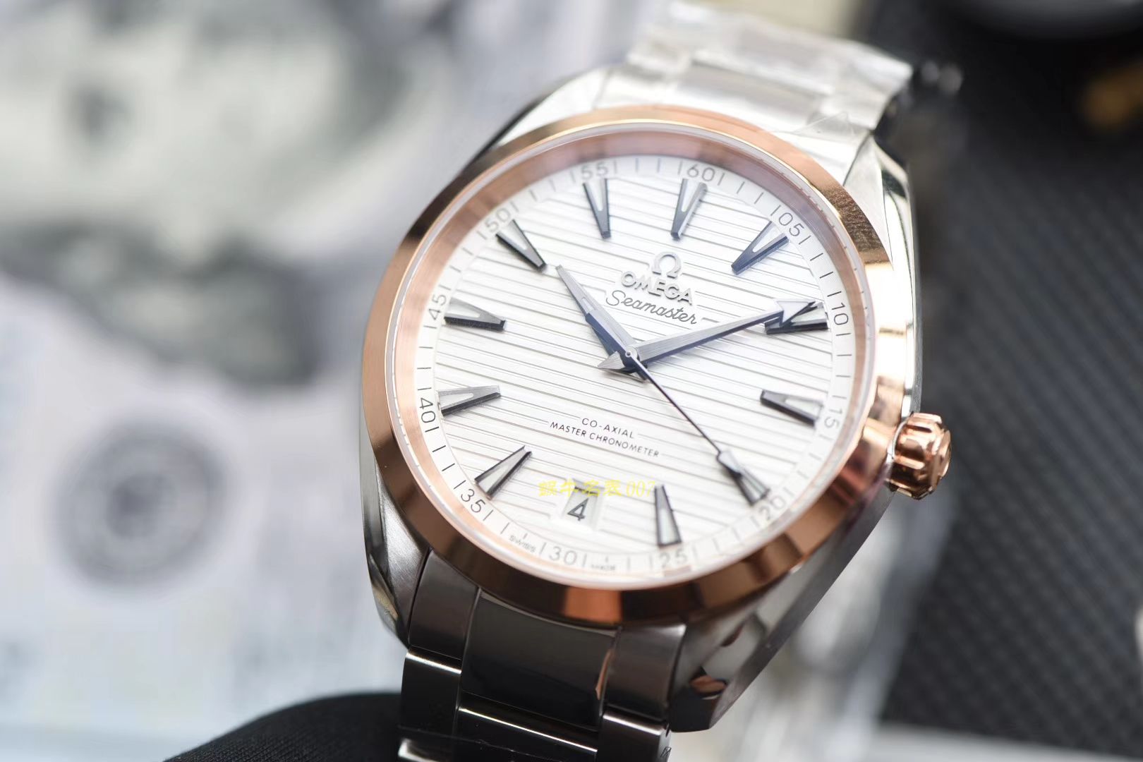 欧米茄海马系列220.22.41.21.02.001腕表【XF新品❗海马150M柚木纹面一比一超A精仿】 / M366