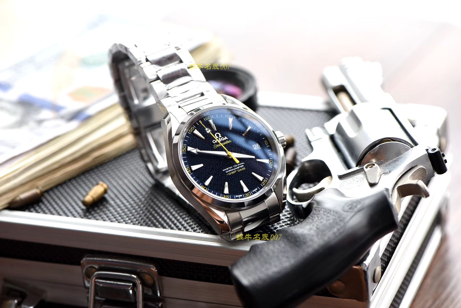 【视频评测VS 詹姆斯邦德007工艺新突破！升级V2 版本！顶级复刻高仿】欧米茄海马系列231.10.42.21.03.004腕表 / M368