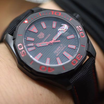V6厂顶级一比一复刻版本新品TAG HEUER AQUARACER（竞潜系列） CALIBRE 5泰格豪雅竟潜43mm