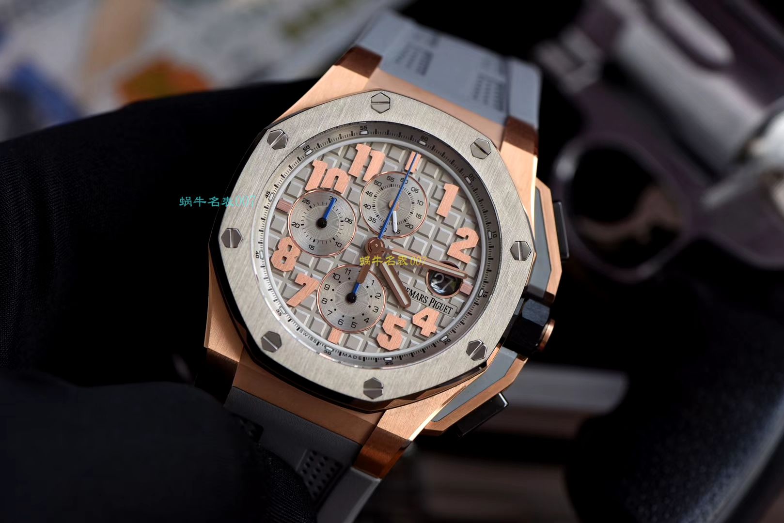 【视频评测JF厂一比一高精仿手表】爱彼AP皇家橡树离岸型詹姆斯签名特别版26210OI.OO.A109CR.01腕表 / APDB043