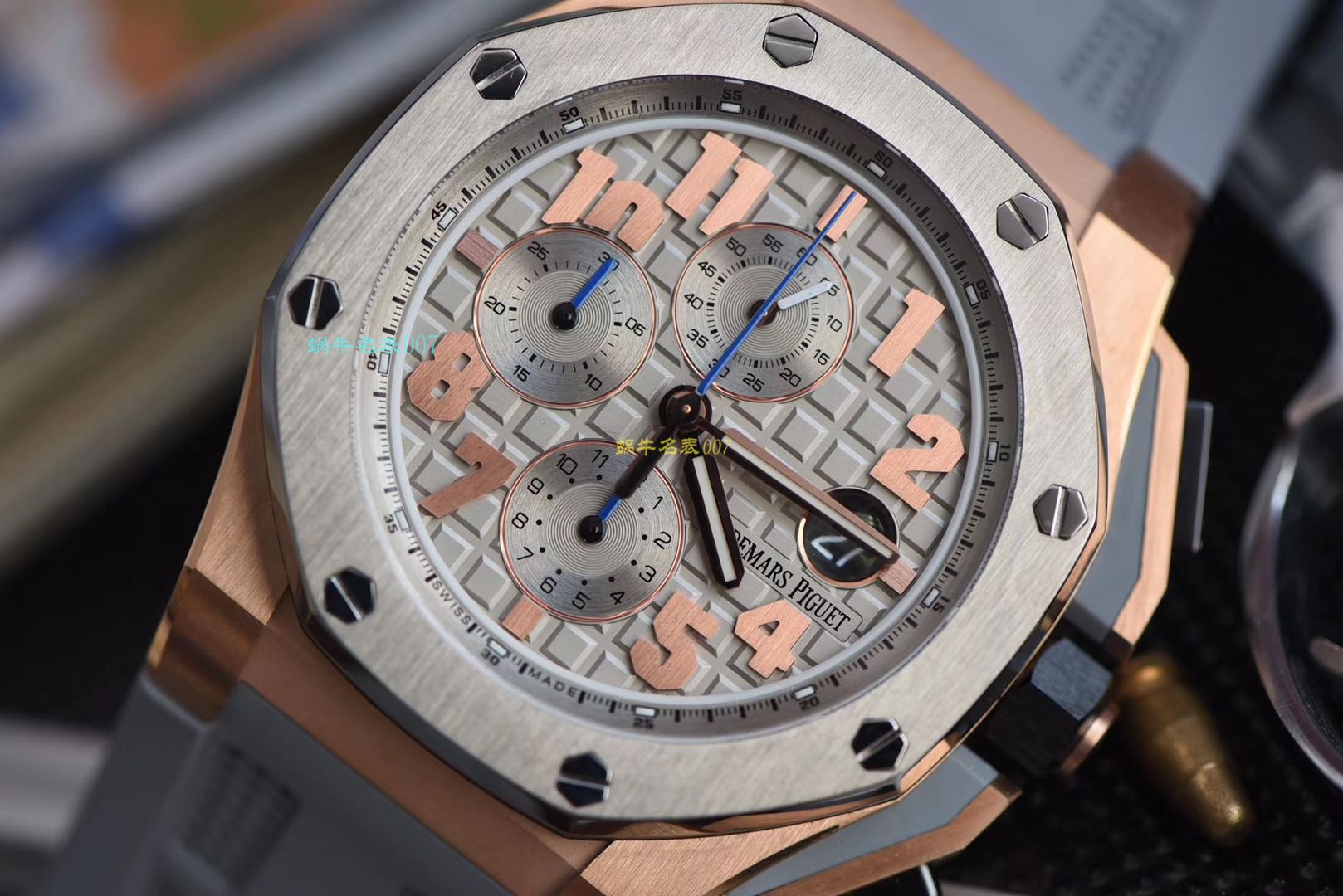 【视频评测JF厂一比一高精仿手表】爱彼AP皇家橡树离岸型詹姆斯签名特别版26210OI.OO.A109CR.01腕表 / APDB043