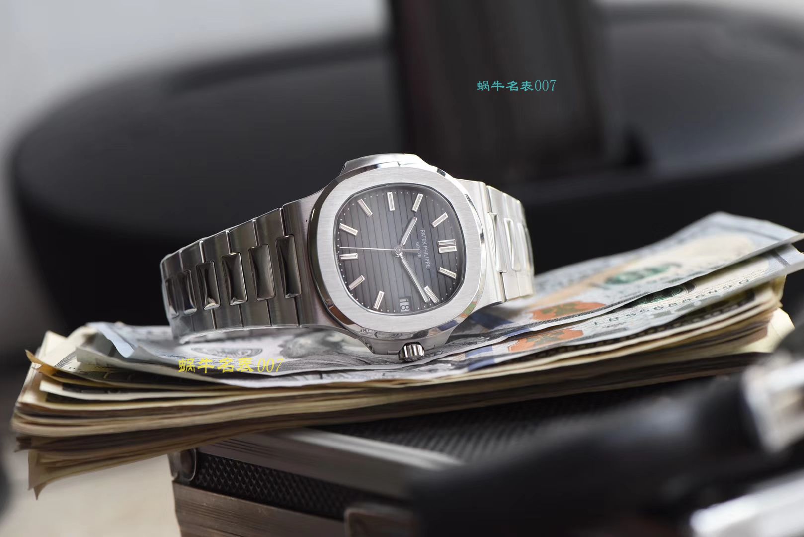 【PPF超级PATEK PHILIPPE鹦鹉螺重磅来袭！“灰蓝”】百达翡丽运动优雅顶级复刻高仿5711/1A 010 不锈钢腕表(高仿鹦鹉螺)2019年钢表王座的开年重器 / BD267