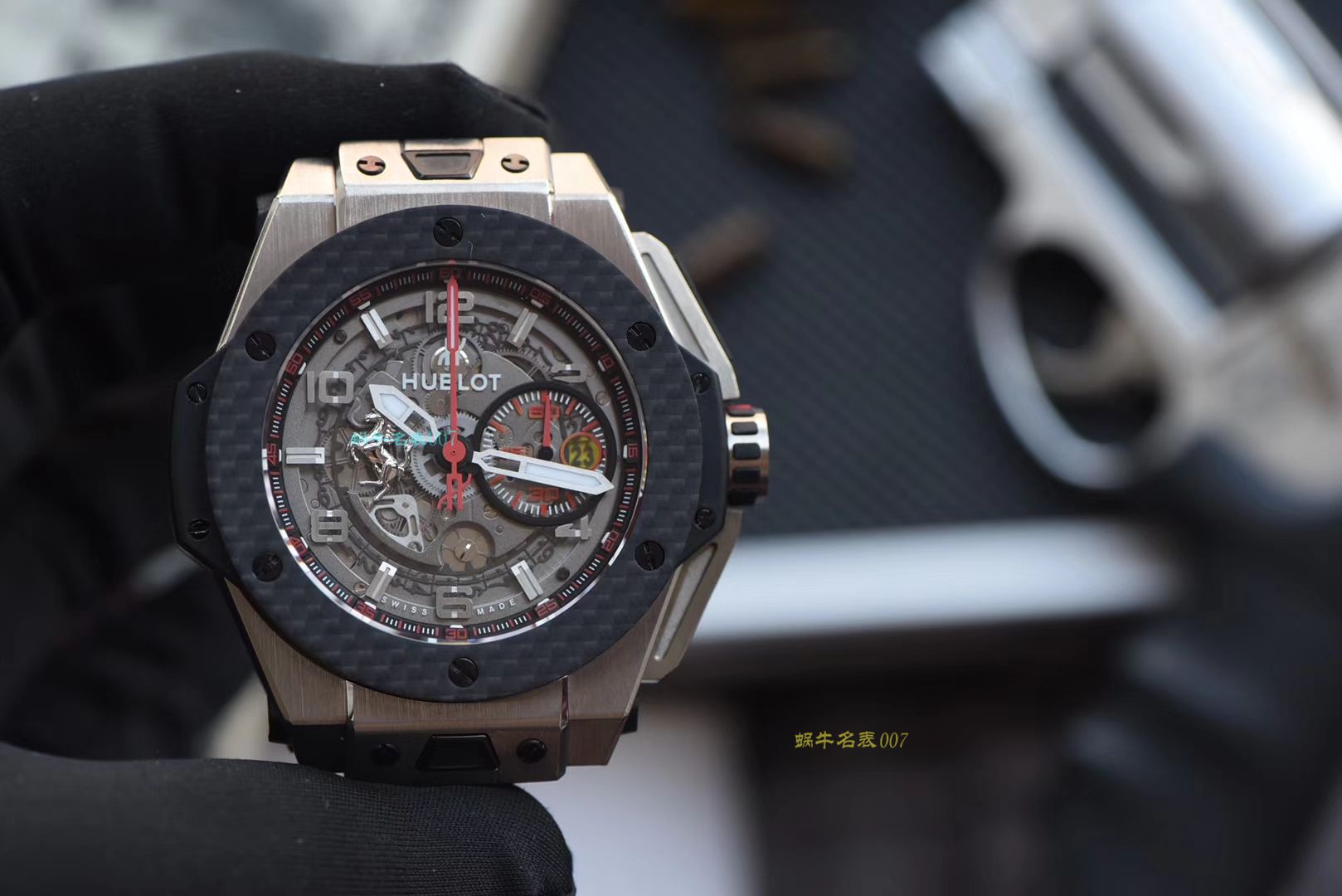 【视频评测V6出品】Hublot  Ferrari Titanium F3系列 宇舶法拉利401.NQ.0123.VR腕表 / YB066