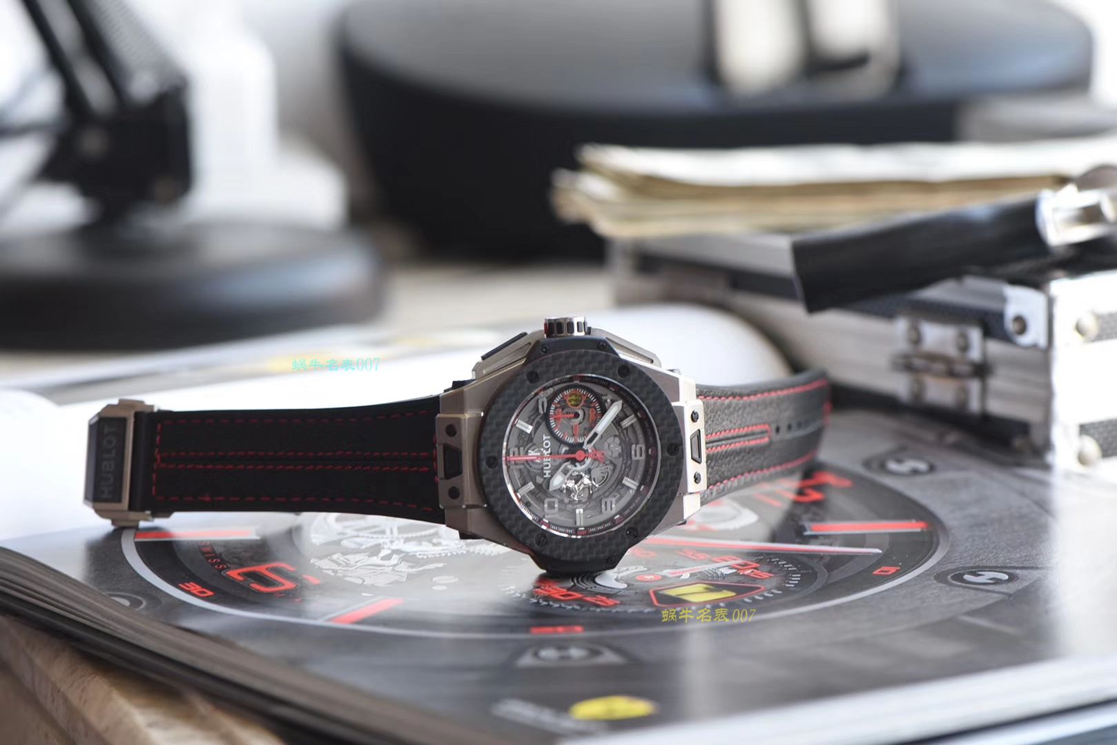 【视频评测V6出品】Hublot  Ferrari Titanium F3系列 宇舶法拉利401.NQ.0123.VR腕表 / YB066