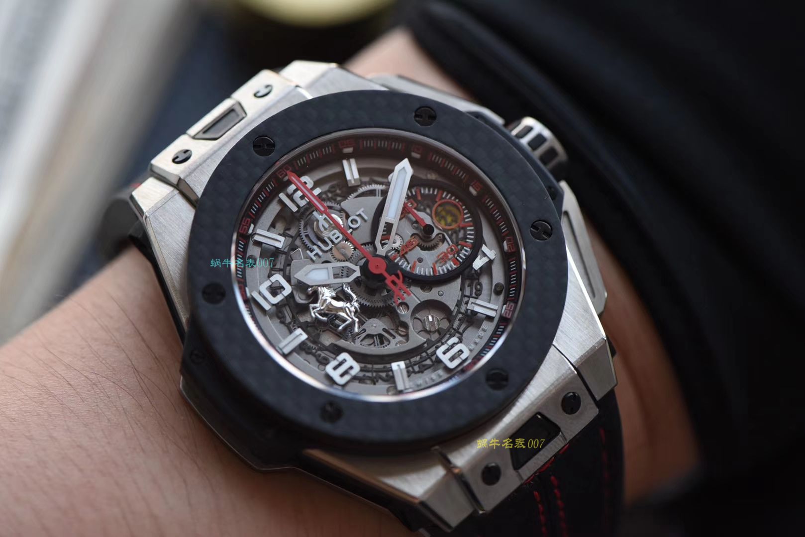 【视频评测V6出品】Hublot  Ferrari Titanium F3系列 宇舶法拉利401.NQ.0123.VR腕表 / YB066
