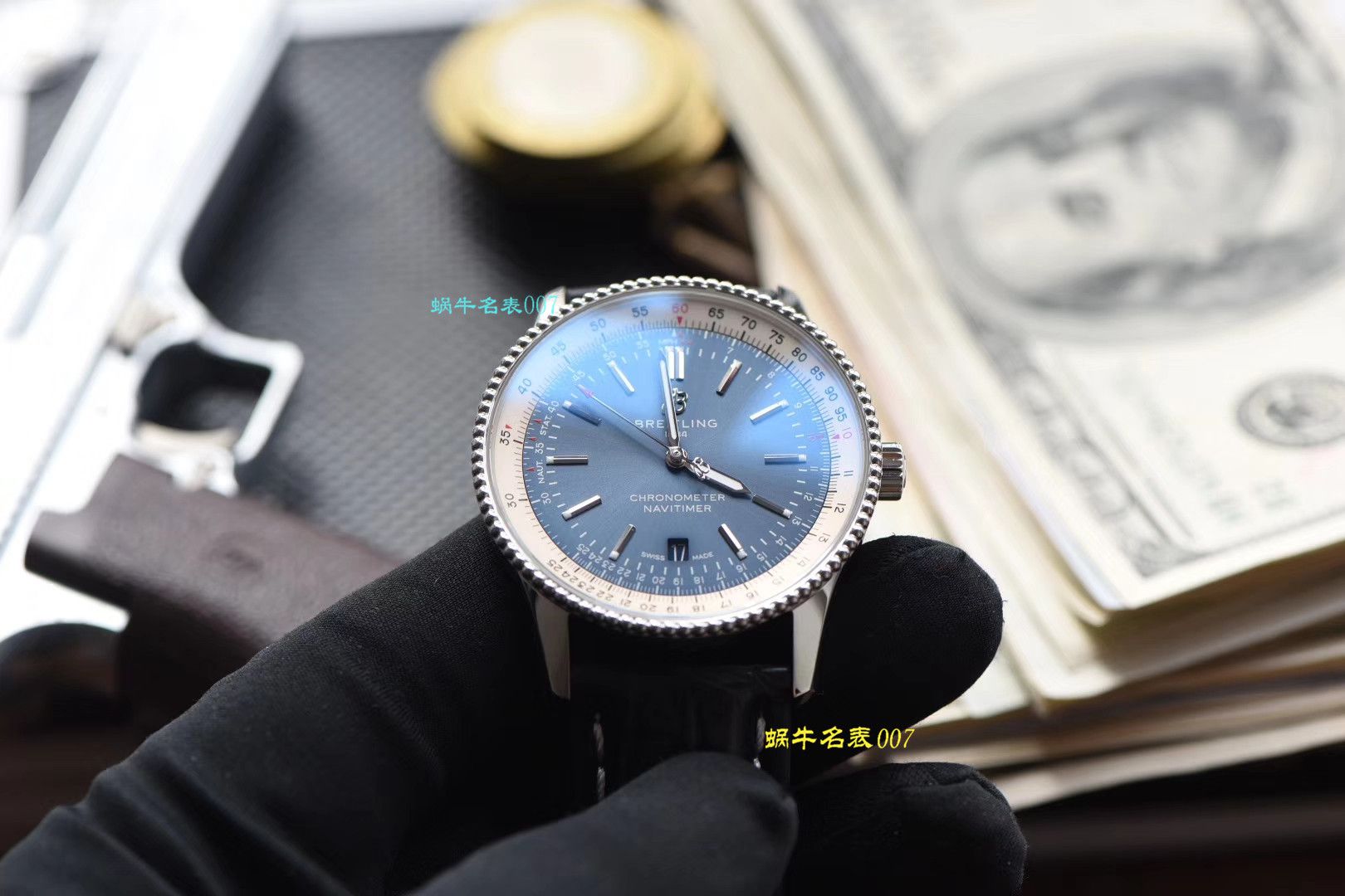 【渠道原单】百年灵航空计时1系列A17326211C1P3（蓝面）腕表 / BL099